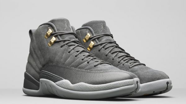 Nike Air Jordan 12 Sko Til Mænd Mørkegrå
