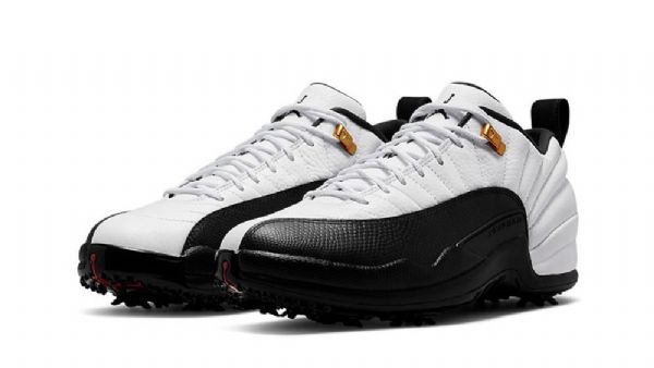 Nike Air Jordan 12 Taxi Ruskindssko Til Mænd Hvid Sort