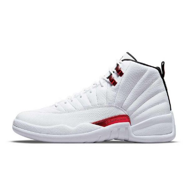 Nike Air Jordan 12 Twist Sko Til Mænd Hvid Rød
