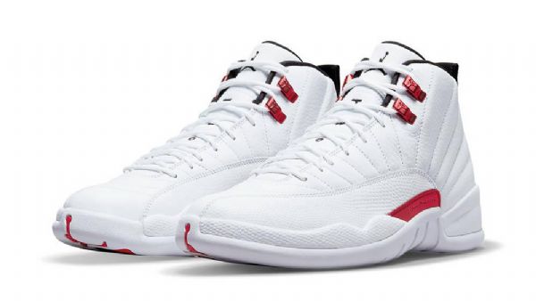 Nike Air Jordan 12 Twist Sko Til Mænd Hvid Rød