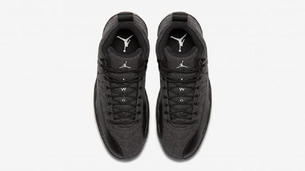 Nike Air Jordan 12 Uldsko Til Mænd Sort