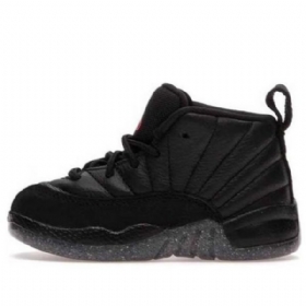Nike Air Jordan 12 Utility Td Sko Til Børn Sort
