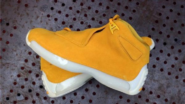 Nike Air Jordan 18 Ruskindssko Til Mænd Gul
