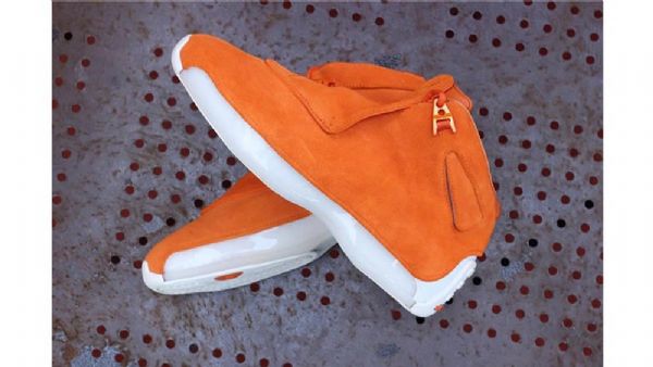 Nike Air Jordan 18 Ruskindssko Til Mænd Orange