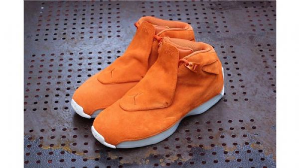 Nike Air Jordan 18 Ruskindssko Til Mænd Orange