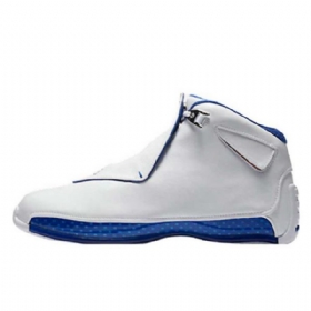 Nike Air Jordan 18 Sports Royal Sko Til Mænd Hvid