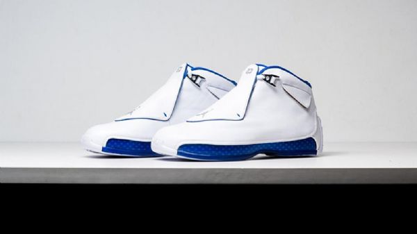 Nike Air Jordan 18 Sports Royal Sko Til Mænd Hvid