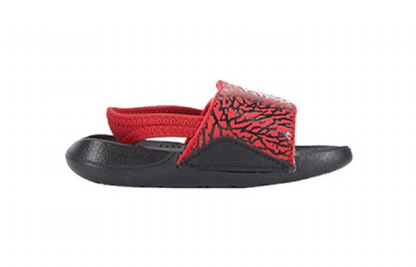 Nike Air Jordan Hydro 7 Slide Sports Hjemmesko Til Børn Rød Sort