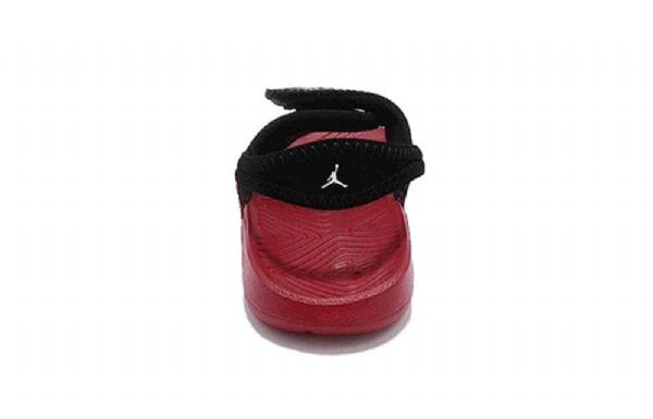 Nike Air Jordan Hydro 7 Velcro Slide Sports Hjemmesko Til Børn Sort Rød