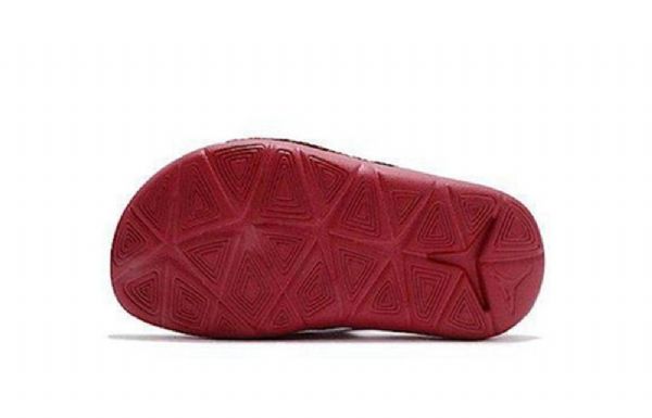 Nike Air Jordan Hydro 7 Velcro Slide Sports Hjemmesko Til Børn Sort Rød