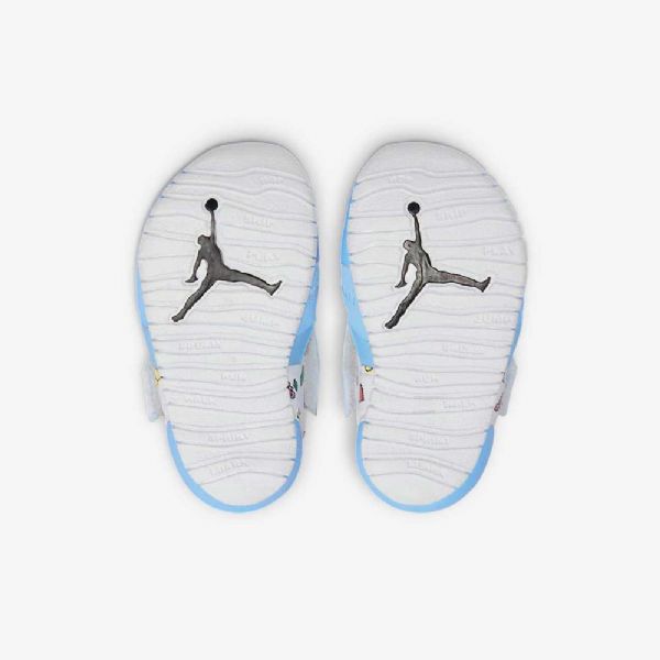Nike Air Jordan Flare Sko Til Børn Blå Lemon Hvid