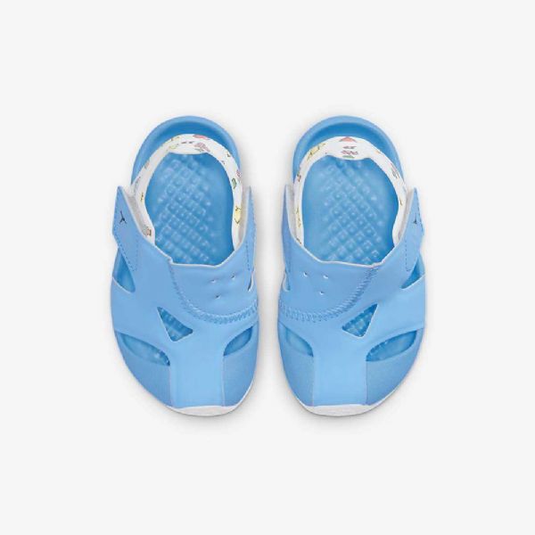 Nike Air Jordan Flare Sko Til Børn Blå Lemon Hvid