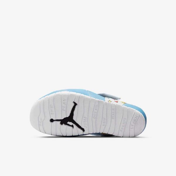 Nike Air Jordan Flare Sko Til Børn Blå Lemon Hvid