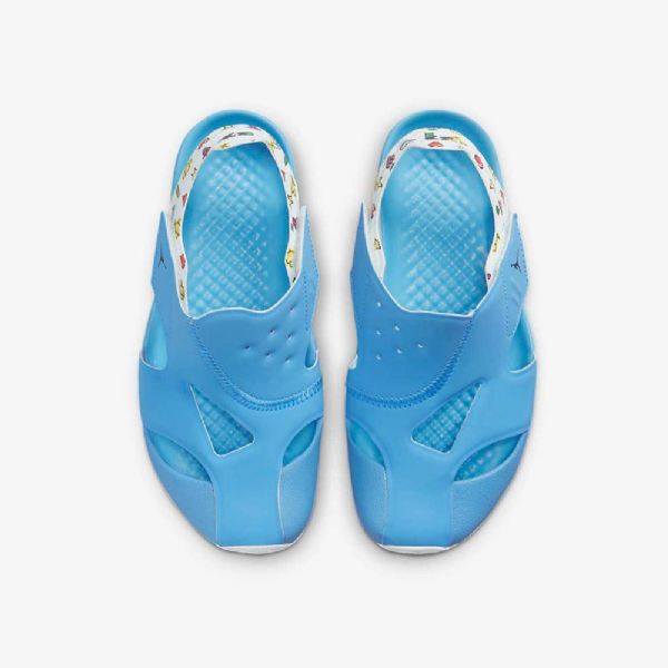 Nike Air Jordan Flare Sko Til Børn Blå Lemon Hvid