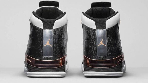Nike Air Jordan 17 Kobber Sko Til Mænd Sort Hvid